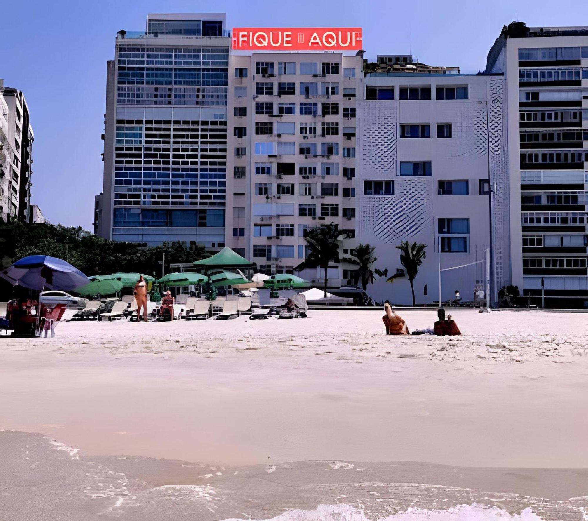 Studio Pe Na Areia Em Copacabana Rio de Janeiro Bagian luar foto