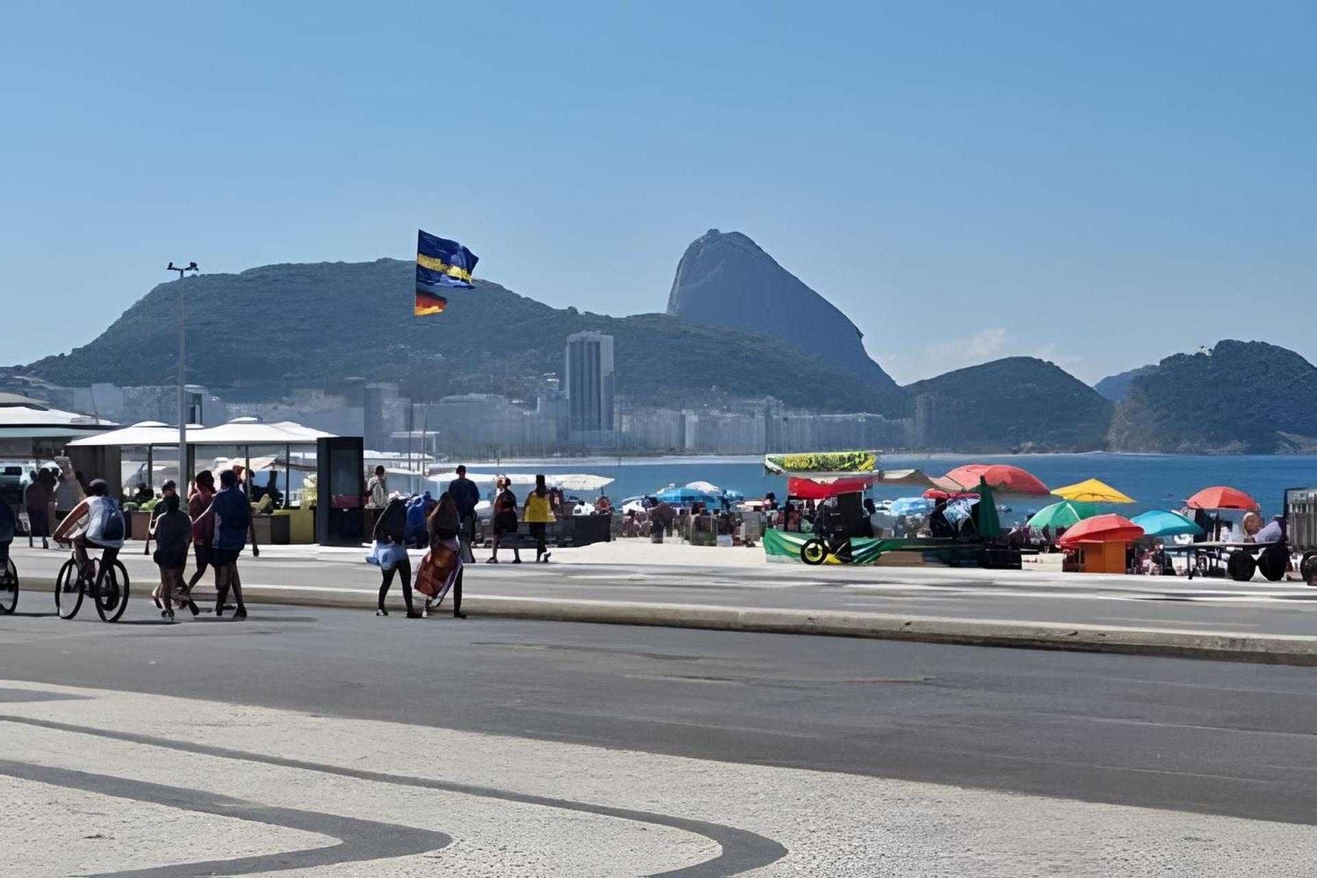 Studio Pe Na Areia Em Copacabana Rio de Janeiro Bagian luar foto